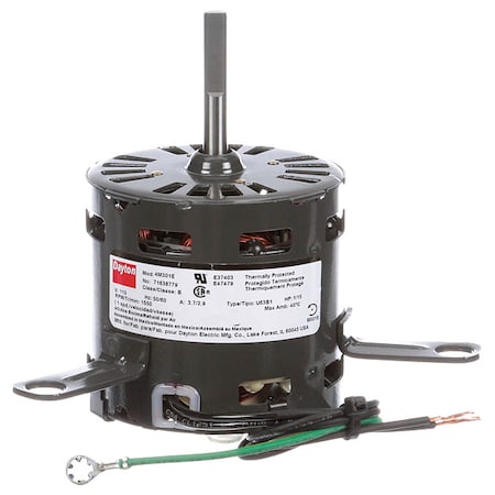 HVAC Motor, 1/15 HP, 1550 rpm, 115V, 3.3 MPN:71638779M