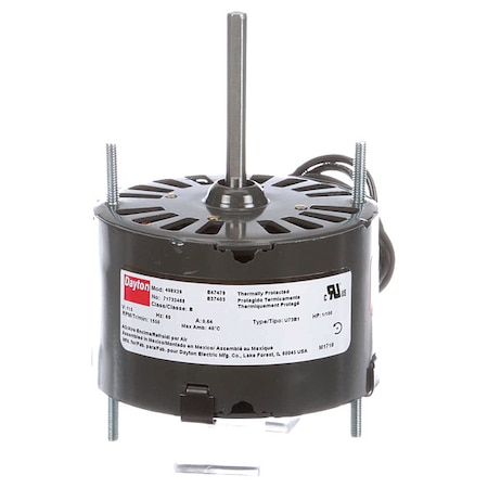 HVAC Motor, 1/100 HP, 1550 Nameplate RPM MPN:71732488M