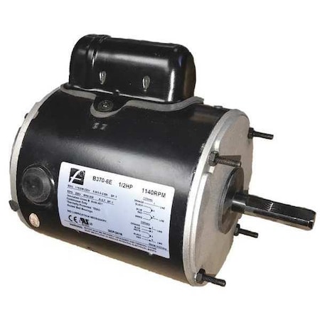 Agricultural Fan Motor, Split-Phase, 1/2 HP, 115/230V AC, 1, 140 Nameplate RPM, 48 Frame MPN:B370-6E