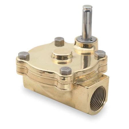 Brass Solenoid Valve Less Coil, Normally Closed, 1 in Pipe Size MPN:007131