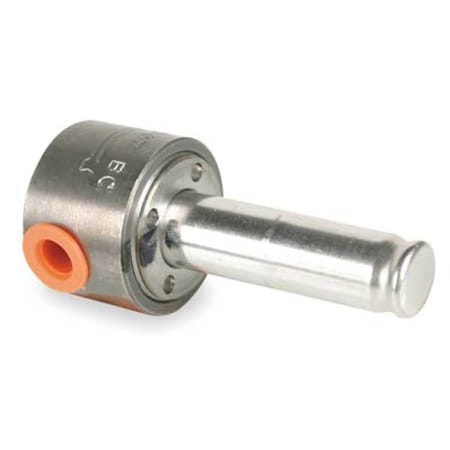 Stainless Steel Solenoid Valve Less Coil, Normally Closed, 1/4 in Pipe Size MPN:008040