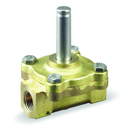 Brass Solenoid Valve Less Coil, Normally Closed, 3/8 in Pipe Size MPN:008608