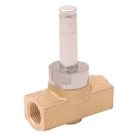 Brass Steam Solenoid Valve Less Coil, Normally Closed, 3/8 in Pipe Size MPN:008612