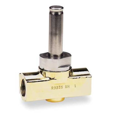 Brass Solenoid Valve Less Coil, Normally Closed, 3/8 in Pipe Size MPN:008614