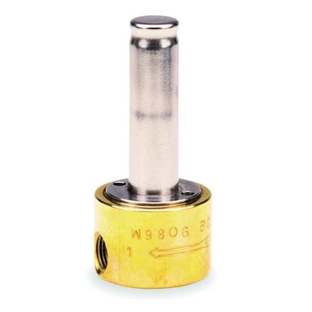 Brass Solenoid Valve Less Coil, Normally Closed, 1/8 in Pipe Size MPN:016652