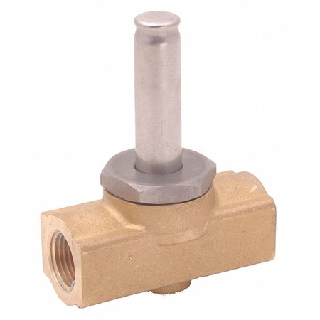Brass Solenoid Valve Less Coil, Normally Closed, 3/8 in Pipe Size MPN:016654