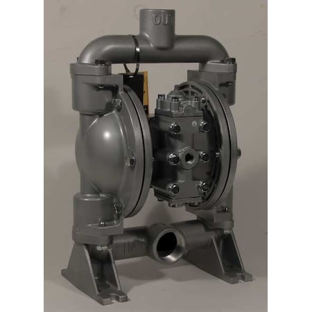 Double Diaphragm Pump, Aluminum, Air Operated, Buna N, 50 GPM MPN:22A594