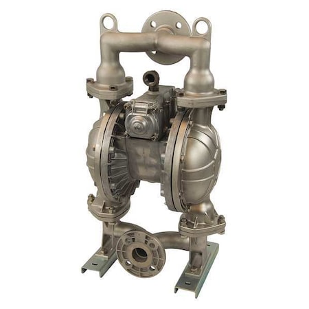 Double Diaphragm Pump, Stainless steel, Air Operated, PTFE, 90 GPM MPN:34TJ43