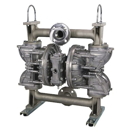 Double Diaphragm Pump, Aluminum, Air Operated, Buna N, 150 GPM MPN:34TJ47