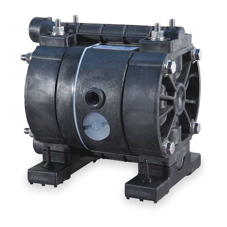 Double Diaphragm Pump, Kynar®, Air Operated, PTFE, 3.25 GPM MPN:3HJV7