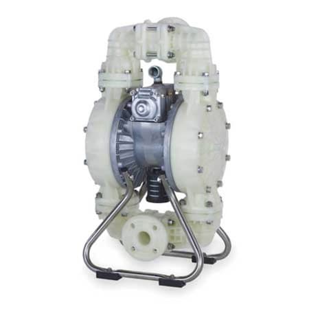 Double Diaphragm Pump, Polypropylene, Air Operated, Santoprene MPN:3HJW5