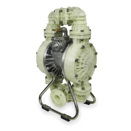 Double Diaphragm Pump, Polypropylene, Air Operated, Santoprene MPN:3HJW6