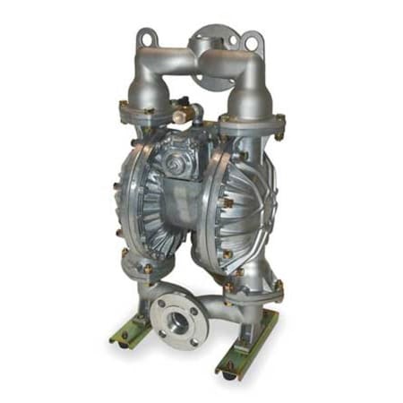 Double Diaphragm Pump, Aluminum, Air Operated, Santoprene, 160 GPM MPN:3HJX2
