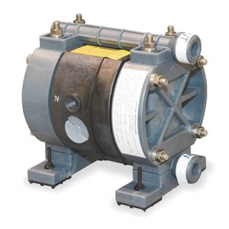 Double Diaphragm Pump, Acetal, Air Operated, PTFE, 3.25 GPM MPN:6PY38