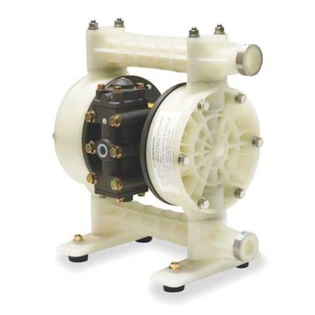 Double Diaphragm Pump, Polypropylene, Air Operated, PTFE, 21 GPM MPN:6PY40