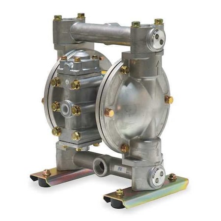 Double Diaphragm Pump, 316 Stainless Steel, Air Operated, PTFE, 21 GPM MPN:6PY53