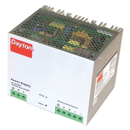 DC Power Supply, 90/264V AC, 24V DC, 480 W, 20 A, DIN Rail MPN:33NT14