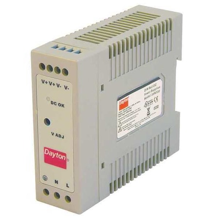 DC Power Supply, 90/264V AC, 24V DC, 50 W, 2.1 A, DIN Rail MPN:33NT20