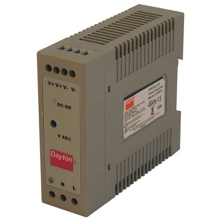 DC Power Supply, 90/264V AC, 48V DC, 50 W, 1 A, DIN Rail MPN:33NT21