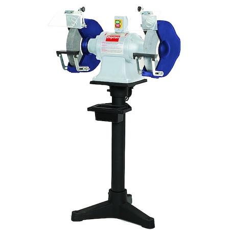 Bench Grinder with Stand, 12 in Max. Wheel Dia, 2 in Max. Wheel Thickness, 36/60 Grinding Wheel Grit MPN:1FYX2