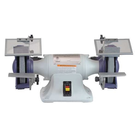 Bench Grinder, 6 in Max. Wheel Dia, 36/60 Grinding Wheel Grit MPN:38UK59