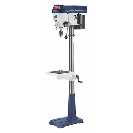Floor Drill Press, Belt Drive, 1 hp, 120 V, 15 in Swing, 16 Speed MPN:400H52