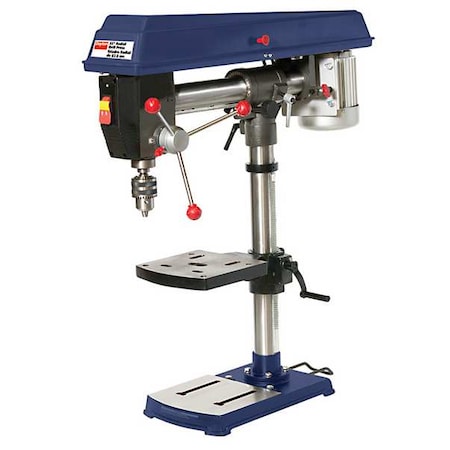 Radial Bench Drill Press, Belt Drive, 1/2 hp, 120V AC V, 33 in Swing, 5 Speed MPN:40PM15