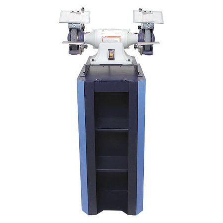 Bench Grinder with Stand, 6 in Max. Wheel Dia, 36/120 Grinding Wheel Grit MPN:467L28