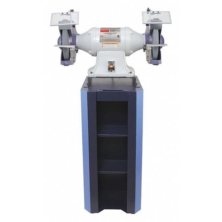 Bench Grinder with Stand, 10 in Max. Wheel Dia, 36/120 Grinding Wheel Grit MPN:467L30