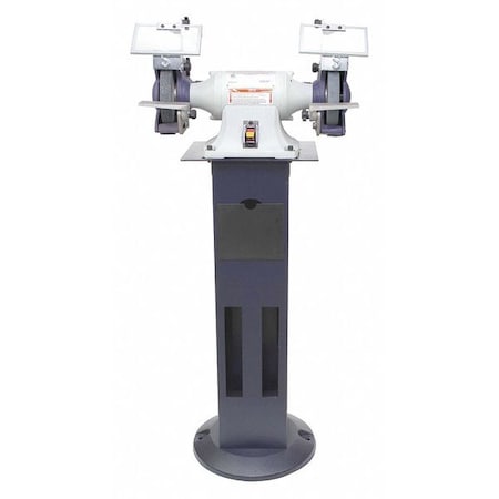 Bench Grinder with Stand, 6 in Max. Wheel Dia, 36/120 Grinding Wheel Grit MPN:467L31