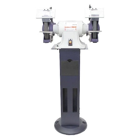 Bench Grinder with Stand, 8 in Max. Wheel Dia, 36/120 Grinding Wheel Grit MPN:467L32
