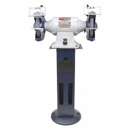 Bench Grinder with Stand, 10 in Max. Wheel Dia, 36/120 Grinding Wheel Grit MPN:467L33