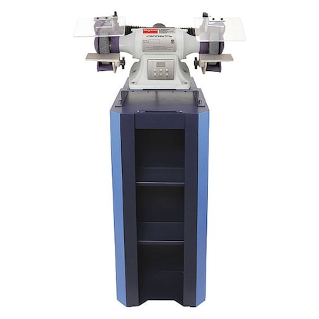 Bench Grinder with Stand, 6 in Max. Wheel Dia, 36/120 Grinding Wheel Grit MPN:467L62