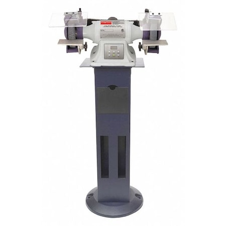Bench Grinder with Stand, 6 in Max. Wheel Dia, 36/120 Grinding Wheel Grit MPN:467L65