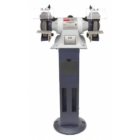 Bench Grinder with Stand, 8 in Max. Wheel Dia, 36/120 Grinding Wheel Grit MPN:467L66