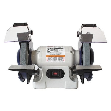 Bench Grinder, 8 in Max. Wheel Dia, 36/60 Grinding Wheel Grit MPN:467L84