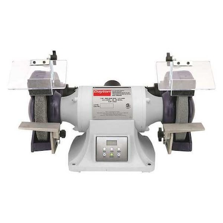 Bench Grinder, 8 in Max. Wheel Dia, 36/120 Grinding Wheel Grit MPN:48WE50
