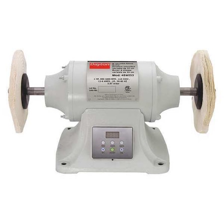 Bench Top Buffer, Steel, 8 in., 3/4 HP MPN:48WE53