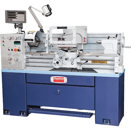 Lathe, 220V AC Volts, 3 hp HP, 60 Hz, Three Phase 40 in Distance Between Centers MPN:499F39