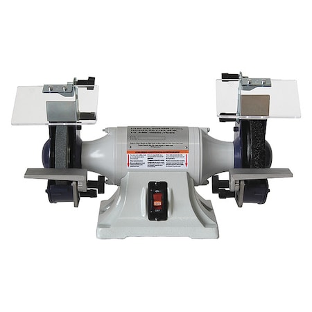 Bench Grinder, 6 in Max. Wheel Dia, 36 Grinding Wheel Grit MPN:499F64