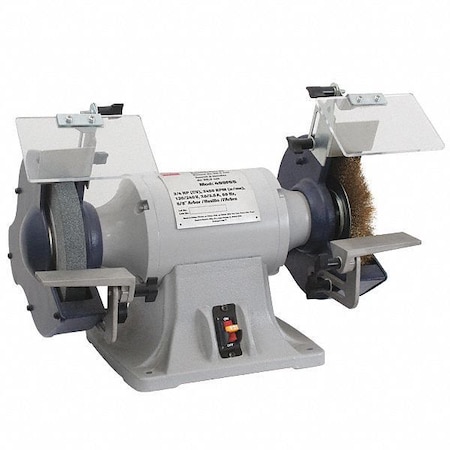 Bench Grinder, 8 in Max. Wheel Dia, 36 Grinding Wheel Grit MPN:499F65