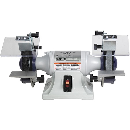 Bench Grinder, 6 in Max. Wheel Dia, 36/60 Grinding Wheel Grit MPN:499F66