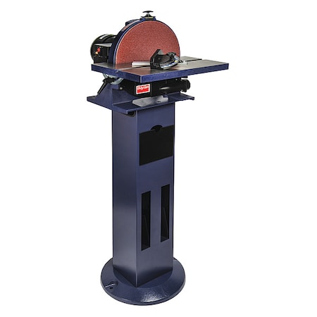 Disc Sander, 3/4 hp, 12 in Disc Dia, 1725 RPM Disc Speed, Corded, 115V V MPN:499F69