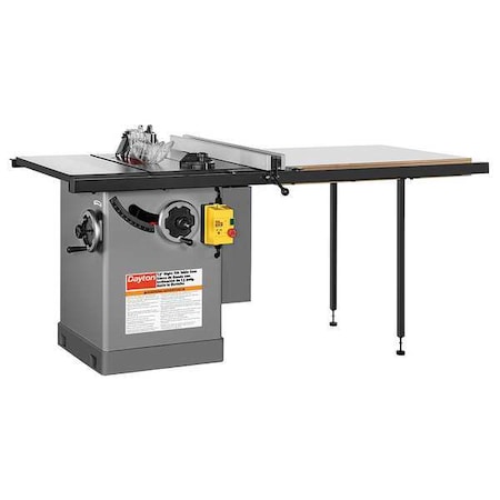 Corded Table Saw 12 in Blade Dia., 4 1/5 ft MPN:49G996