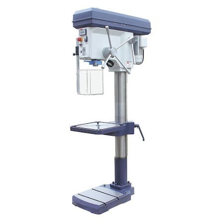 Floor Drill Press, Belt Drive, 3 hp, 230V AC V, 22 in Swing, 9 Speed MPN:53UH03