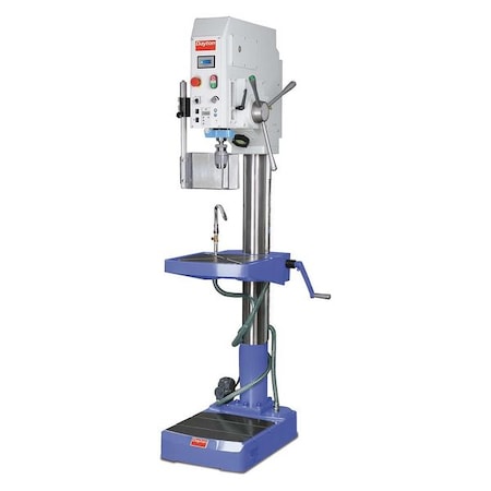 Floor Drill Press, Geared Head Drive, 3 hp, 230V AC V, 22 in Swing, Variable Speed MPN:53UH05