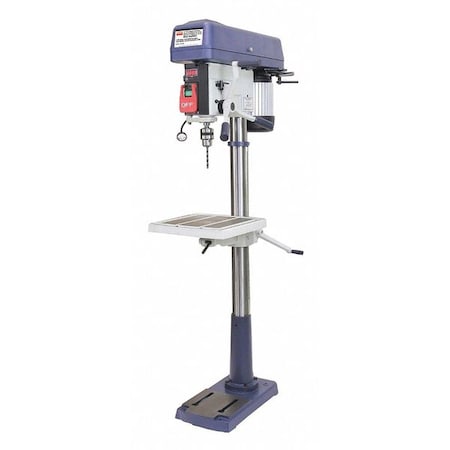 Floor Drill Press, Belt Drive, 1 hp, 240V AC V, 17 in Swing, 16 Speed MPN:55MJ87