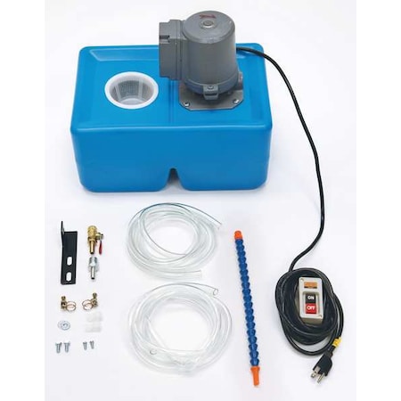 Machine Tool Coolant Pump, 2.4 gal, 1/8hp MPN:11A473