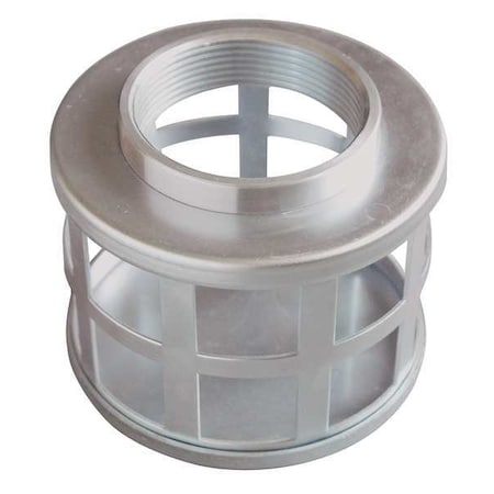 SuctionStrainer, 7 Dia, 4 NPT, Side Sq Perf MPN:2EHE8