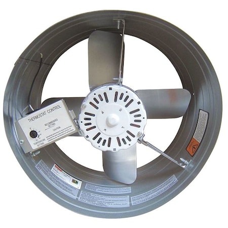 1650 CFM Gable Mount Attic Fan, 120V MPN:10W194